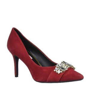 Karl Lagerfield Paris Rada Embellished Suede Pumps